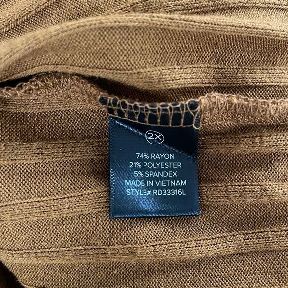 NWT Fashion Nova For The Thrill Of It Midid Dress Rust 2X - Picture 9 of 9